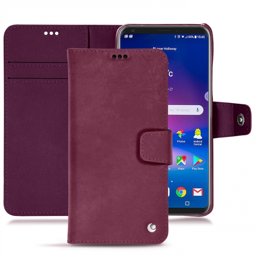 Funda de piel LG V30Prune vintage ( Pantone #612434 ) 
