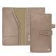 Leather travel wallet - Taupe vintage ( Pantone 7530C ) 