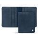 Etui cartes de visite - 6 cartes - Jean vintage ( Roughtcut - Pantone 285U  ) 