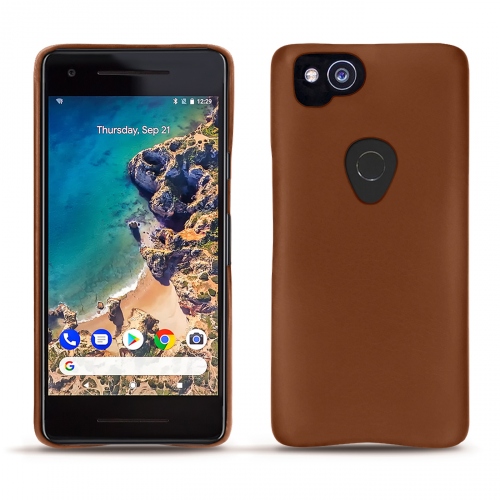 Custodia in pelle Google Pixel 2Marron ( Nappa - Pantone #8B4720 ) 