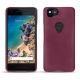 Coque cuir Google Pixel 2 - Prune vintage ( Pantone 512C ) 