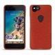 Coque cuir Google Pixel 2 - Papaye ( Pantone 180C ) 