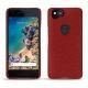 Coque cuir Google Pixel 2 - Tomate ( Pantone 187C ) 