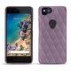 Coque cuir Google Pixel 2 - Lilas - Couture ( Nappa - Pantone 2645U ) 