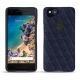 Coque cuir Google Pixel 2 - Cobalt - Couture ( Pantone 2766C ) 