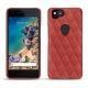 Coque cuir Google Pixel 2 - Cerise vintage - Couture