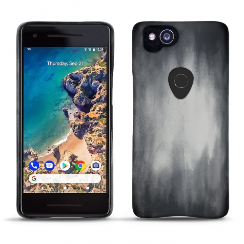 Custodia in pelle Google Pixel 2Gris Patine