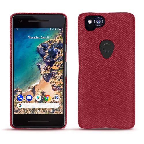 Custodia in pelle Google Pixel 2Rouge passion ( Pantone #a6192e ) 