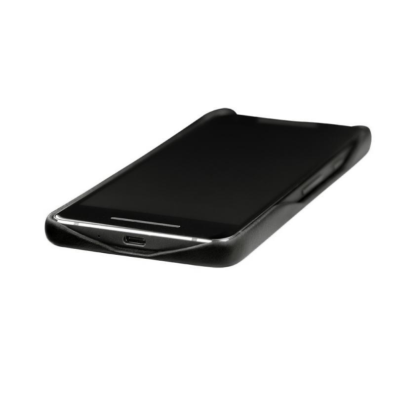 Capa em pele Google Pixel 2 - Noir ( Nappa - Black ) 