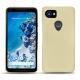 Coque cuir Google Pixel 2 XL - Beige ( Nappa - Pantone 7502C ) 