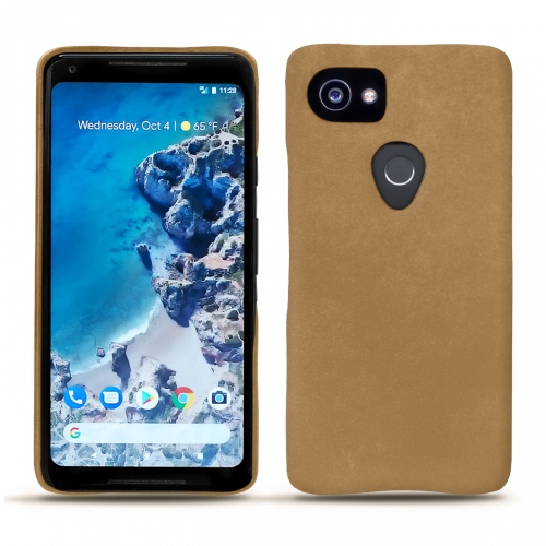 Lederschutzhülle Google Pixel 2 XLSable vintage ( Pantone #9b7340 ) 