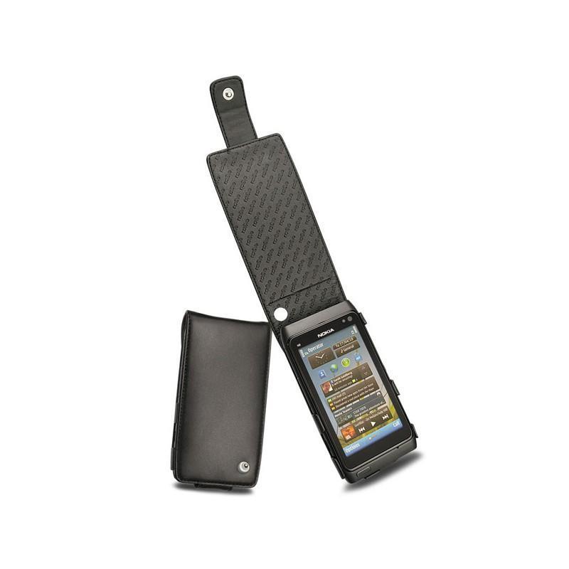 가죽 커버 Nokia N8-00  - Noir ( Nappa - Black ) 