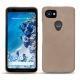 Google Pixel 2 XL leather cover - Noir ( Nappa - Black ) 