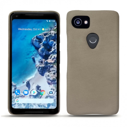 Protections en cuir - housse, coque, étui - pour Google Pixel 2 XLDarboun sabla ( Pantone #BCB1A1 )