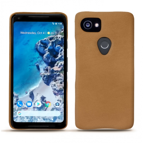 Funda de piel Google Pixel 2 XLCastan esparciate ( Pantone #824F2A )