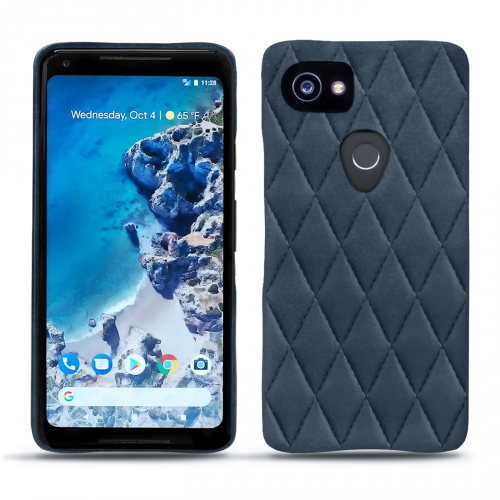Google Pixel 2 XL leather caseJean vintage - Couture ( Pantone #2f414f  ) 