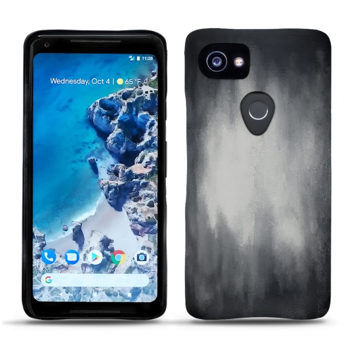 Google Pixel 2 XL leather caseGris Patine