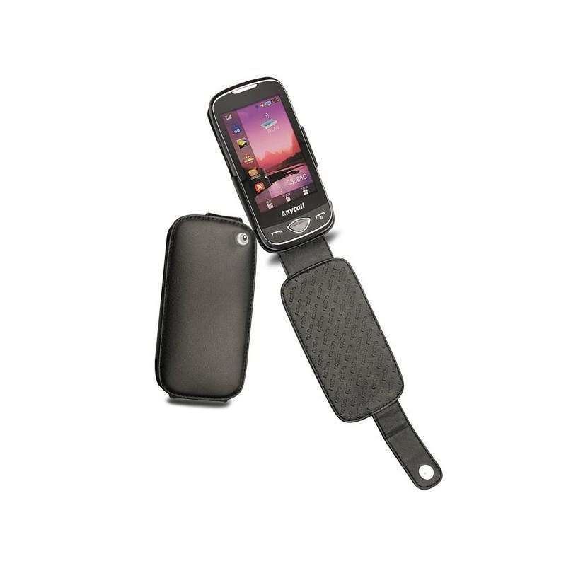 Custodia in pelle Samsung GT-S5560 Marvel Player Five  - Noir ( Nappa - Black ) 