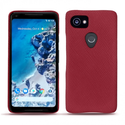Google Pixel 2 XL leather caseRouge passion ( Pantone #a6192e ) 