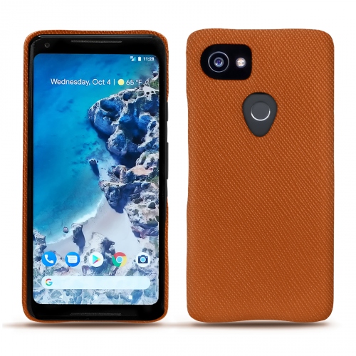 Custodia in pelle Google Pixel 2 XLOrange vibrant ( Pantone #e36b39 ) 