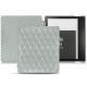 Housse cuir Amazon Kindle Oasis (2017) - Gris - Couture ( Nappa - Pantone W428C ) 