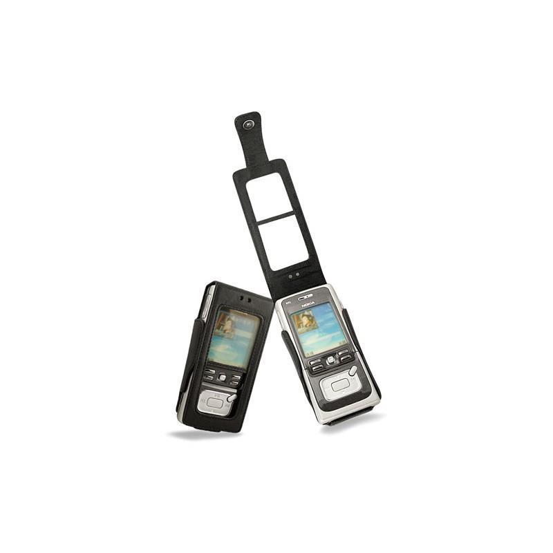 Etui cuir Nokia N91  - Noir ( Nappa - Black ) 