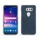 Coque cuir LG V30 - Jean vintage ( Roughtcut - Pantone 285U  ) 