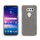 Funda de piel LG V30 - Acier vintage ( Pantone 403C ) 