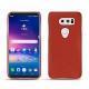 LG V30 leather cover - Papaye ( Pantone 180C ) 