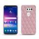 Custodia in pelle LG V30 - Rose - Couture ( Nappa - Pantone 2365C ) 