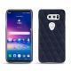 Coque cuir LG V30 - Cobalt - Couture ( Pantone 2766C ) 
