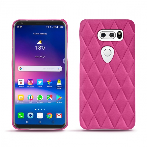 Custodia in pelle LG V30Rose BB - Couture ( Pantone #DB599F )
