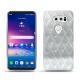 LG V30 leather cover - Platinium - Couture