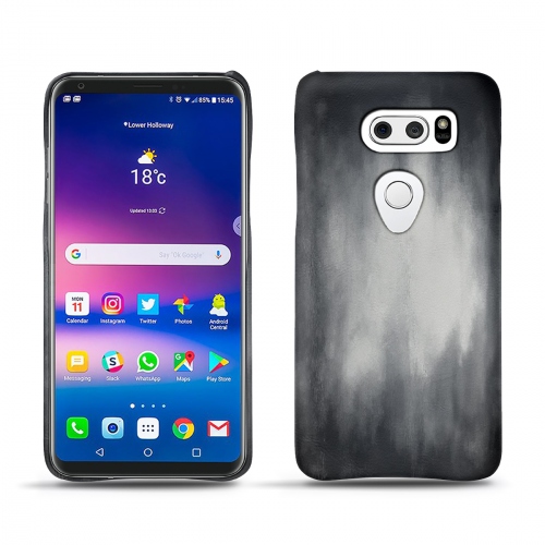 レザーケース LG V30Gris Patine