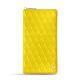 가죽 지갑 - Jaune fluo - Couture
