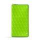 가죽 지갑 - Vert fluo - Couture