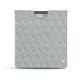 Lederschutzhülle Amazon Kindle Oasis (2017) - Gris - Couture ( Nappa - Pantone W428C ) 