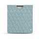 レザーケース Amazon Kindle Oasis (2017) - Bleu ciel - Couture ( Nappa - Pantone 277C ) 