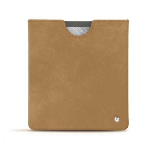 Housse cuir Amazon Kindle Oasis (2017) : Housse et coque pour liseuses sur NoreveSable vintage ( Pantone #9b7340 ) 