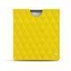 Housse cuir Amazon Kindle Oasis (2017) - Jaune fluo - Couture