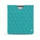 Housse cuir Amazon Kindle Oasis (2017) - Bleu fluo - Couture