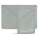 Leather case for 3 credit cards - Gris ( Nappa - Pantone W428C ) 