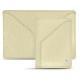 Leather case for 3 credit cards - Ivoire ( Sleek P C12 - White ) 
