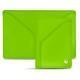 Bolsa em pele para 3 cartões de crédito - Vert fluo