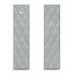 Lesezeichen - Gris - Couture ( Nappa - Pantone W428C ) 