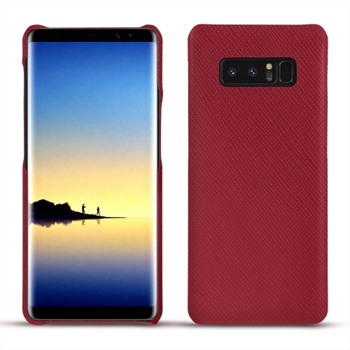 硬质真皮保护套 Samsung Galaxy Note8Rouge passion ( Pantone #a6192e ) 