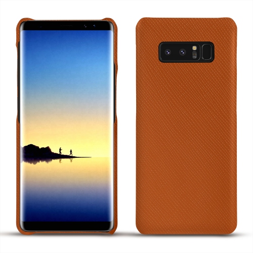 硬质真皮保护套 Samsung Galaxy Note8Orange vibrant ( Pantone #e36b39 ) 