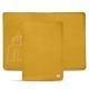 Leather passport case - Jaune soulèu