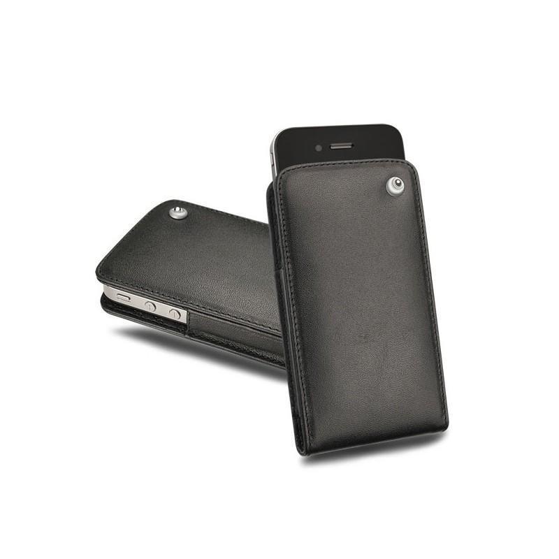Custodia in pelle Apple iPhone 4 - Noir ( Nappa - Black ) 