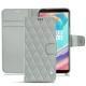 Housse cuir OnePlus 5T - Gris - Couture ( Nappa - Pantone W428C ) 